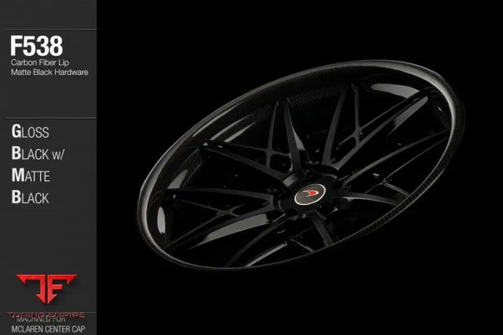 AVANT GARDE AG F538 - GLOSS BLACK W/ MATTE BLACK FACE