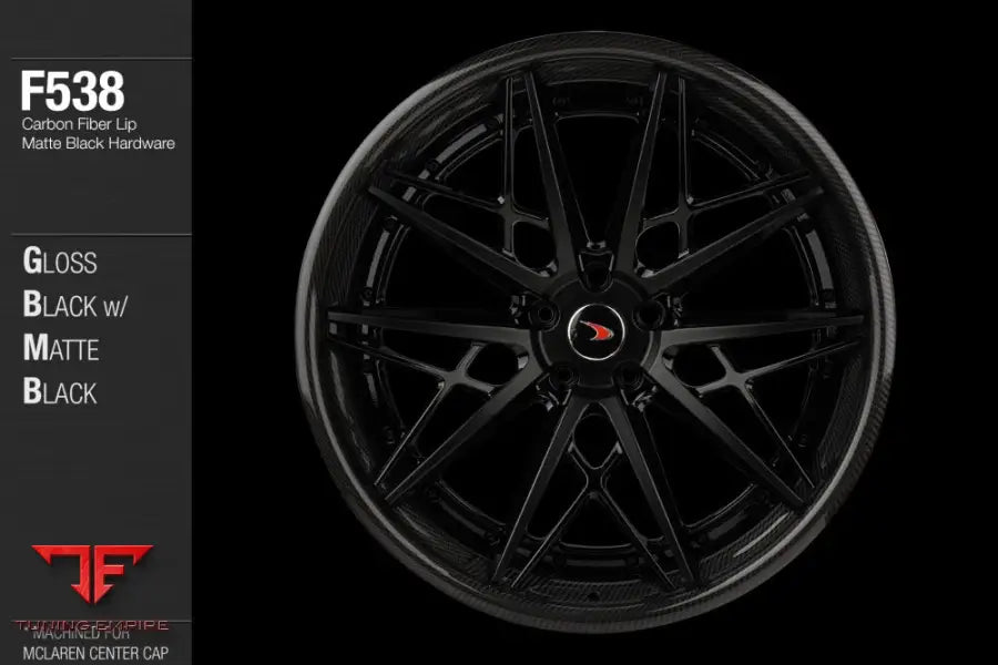 AVANT GARDE AG F538 - GLOSS BLACK W/ MATTE BLACK FACE