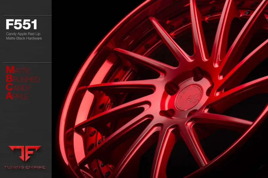 AVANT GARDE AG F551 - MATTE BRUSHED CANDY RED