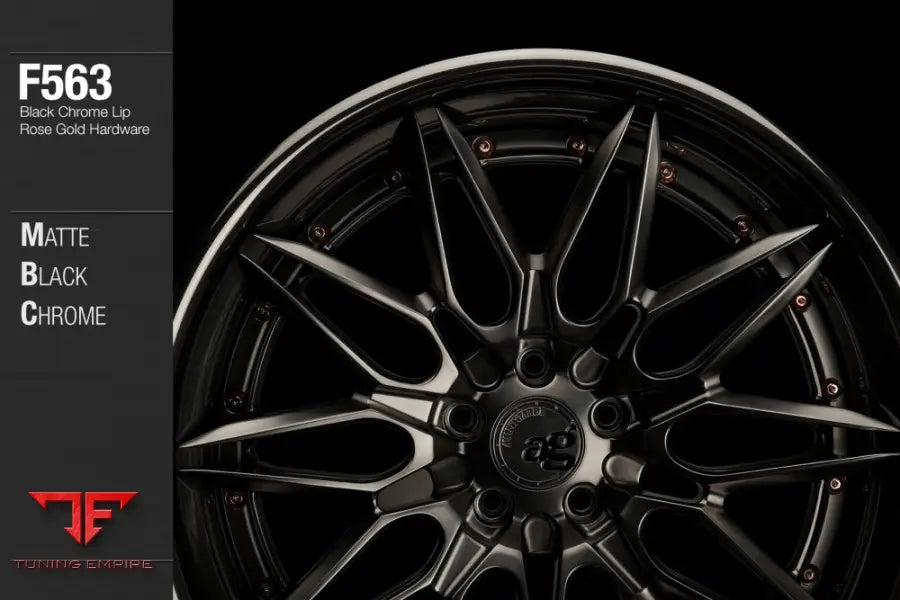 AVANT GARDE AG F563 - MATTE BLACK CHROME