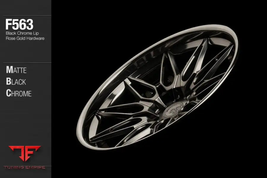 AVANT GARDE AG F563 - MATTE BLACK CHROME