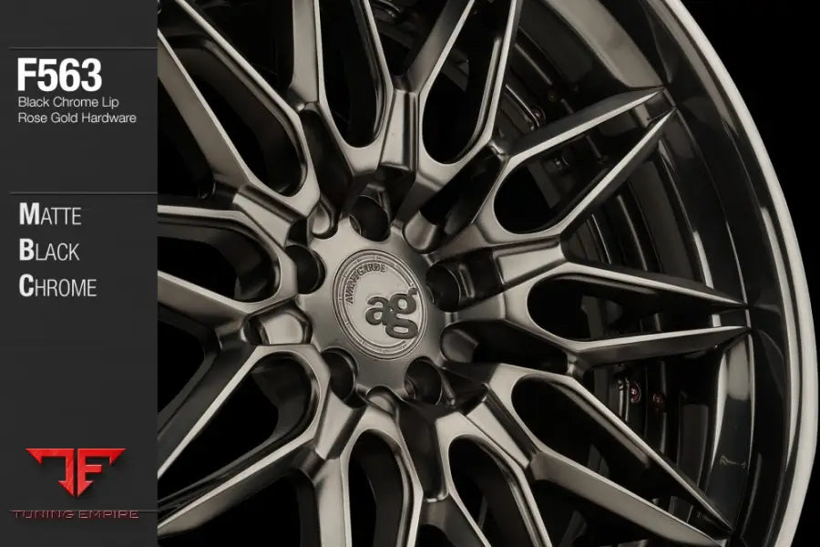 AVANT GARDE AG F563 - MATTE BLACK CHROME