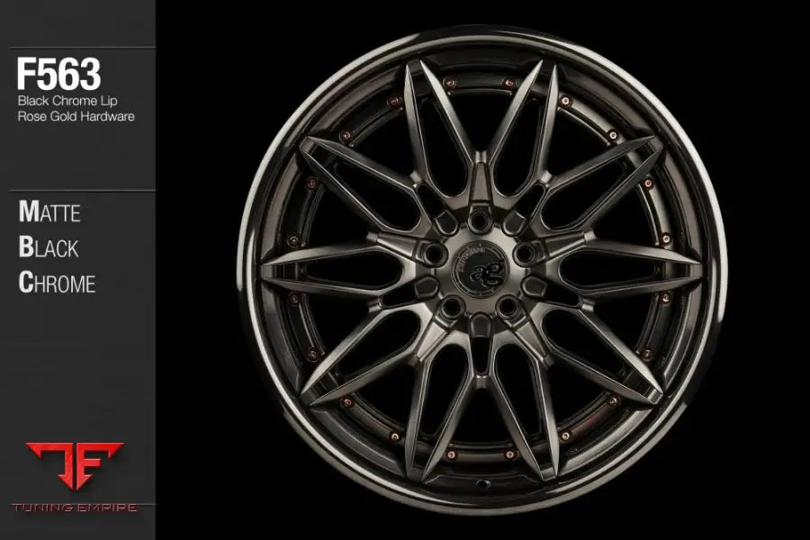 AVANT GARDE AG F563 - MATTE BLACK CHROME