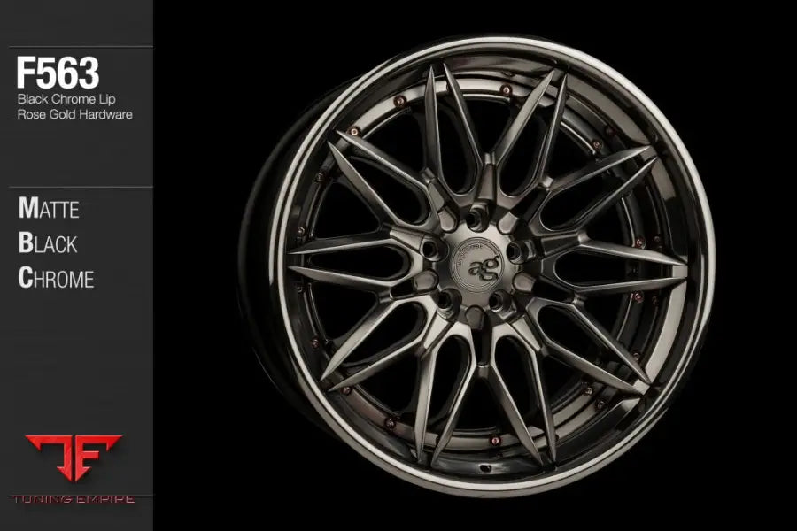 AVANT GARDE AG F563 - MATTE BLACK CHROME