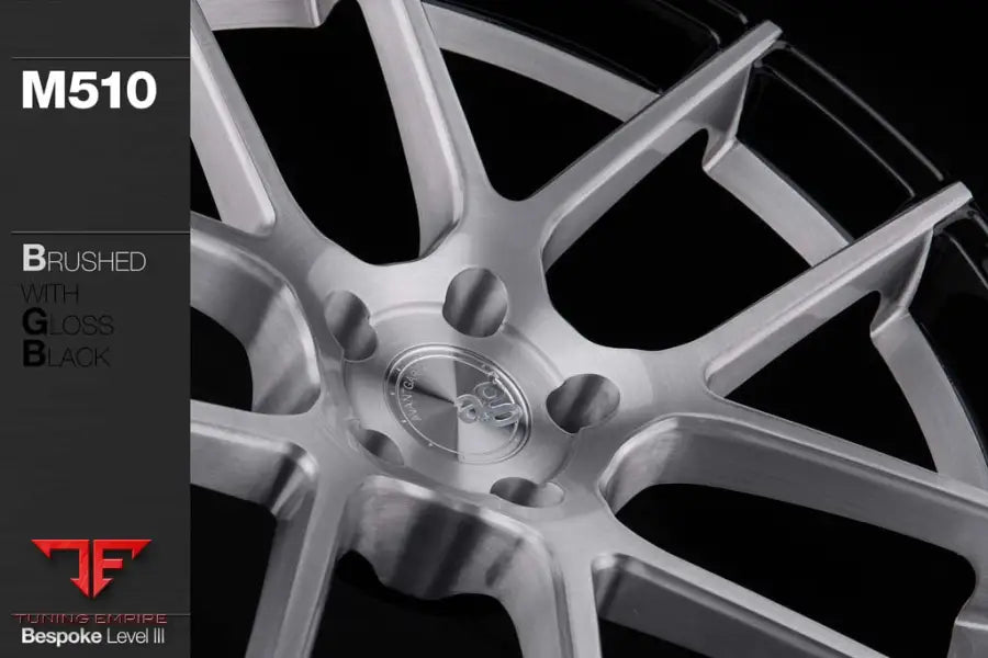 AVANT GARDE AG M510 - BRUSHED FACE W/ GLOSS BLACK ACCENTS