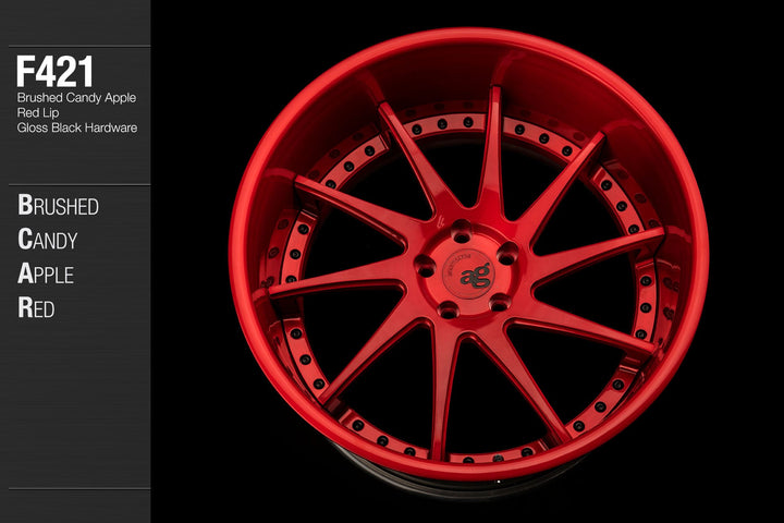 AVANT GARDE AG F421 - BRUSHED CANDY APPLE RED