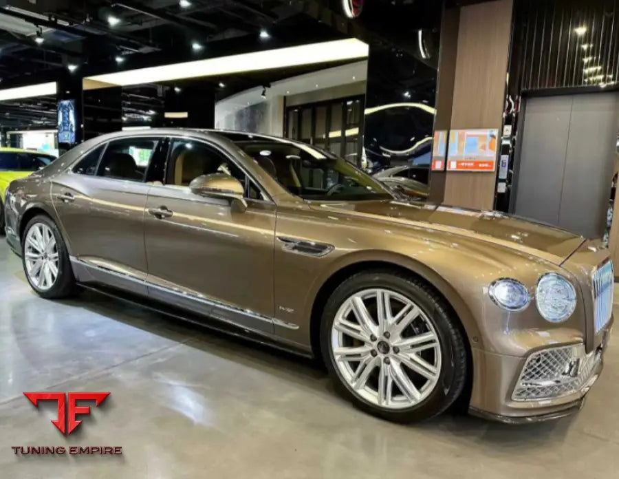 FLYING SPUR BODY KIT CARBON FIBER W12 STYLE FRONT LIP SIDE SKIRTS REAR DIFFUSER & SPOILER 2020+