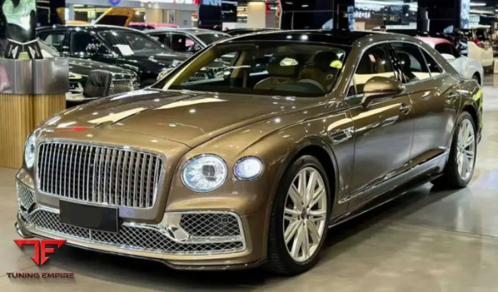 FLYING SPUR BODY KIT CARBON FIBER W12 STYLE FRONT LIP SIDE SKIRTS REAR DIFFUSER & SPOILER 2020+
