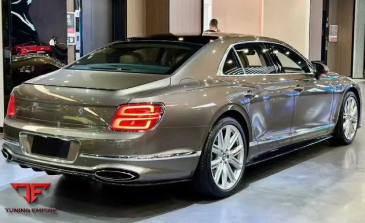 FLYING SPUR BODY KIT CARBON FIBER W12 STYLE FRONT LIP SIDE SKIRTS REAR DIFFUSER & SPOILER 2020+