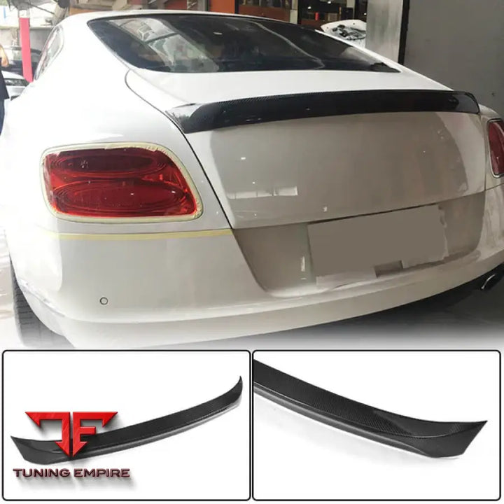 BENTLEY CONTINENTAL GT CARBON FIBER REAR TRUNK SPOILER 2012-2014Y