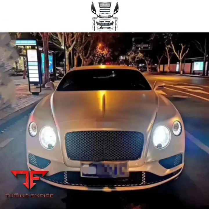 BENTLEY CONTINENTAL GT FACELIFT BODY KIT – FRONT BUMPER GRILLE AND LED DRLS 2012–2015 TO 2018