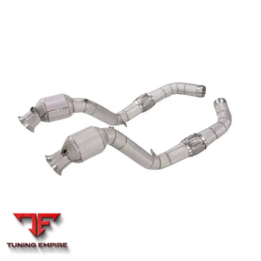 BENTLEY CONTINENTAL GT W12 6.0T STAINLESS STEEL RAZOR EXHAUST DOWNPIPE WITH HEAT SHIELD