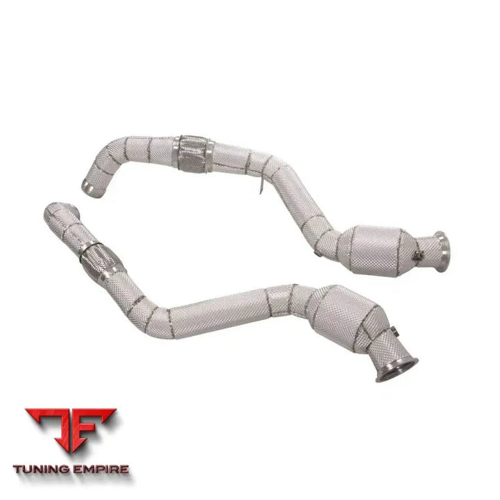 BENTLEY FLYING SPUR 6.0T STAINLESS STEEL RAZOR EXHAUST DOWNPIPE WITH HEAT SHIELD