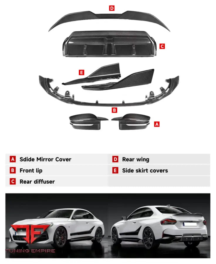 BMW 2 SERIES G42 COUPE MP AEROKIT 2021y+