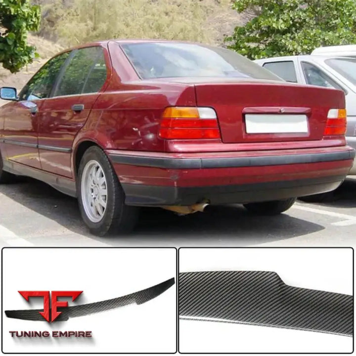 BMW 3-SERIES E36 CARBON FIBER REAR TRUNK SPOILER 1991-1998Y