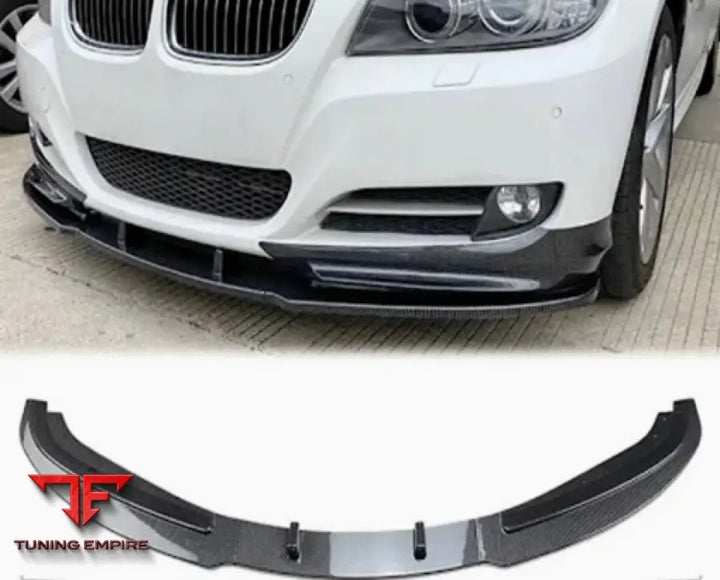 BMW 3 SERIES E90 GLOSS BLACK FRONT BUMPER LIP