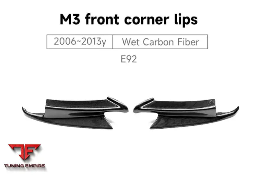 BMW 3 SERIES E92 M3 FRONT CORNER LIPS PARTS 2006~2013y
