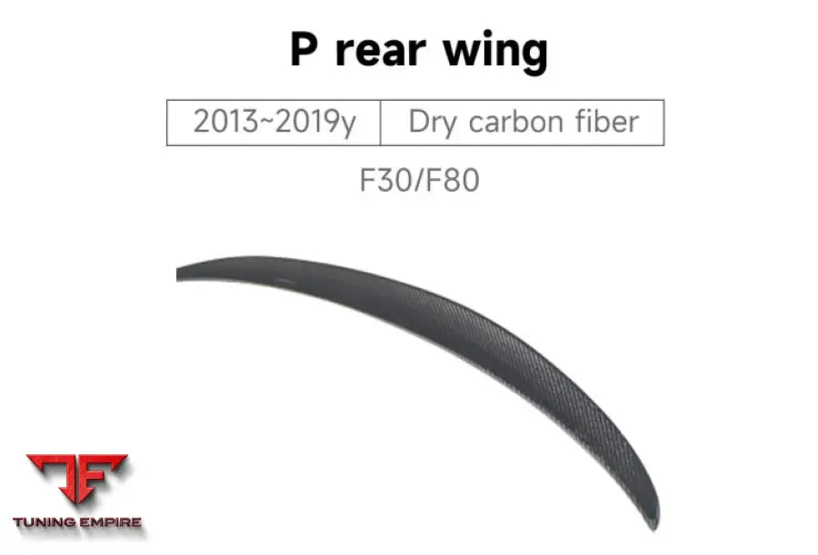 BMW 3 SERIES F30/F8О P REAR SPOILER 2013~2019y