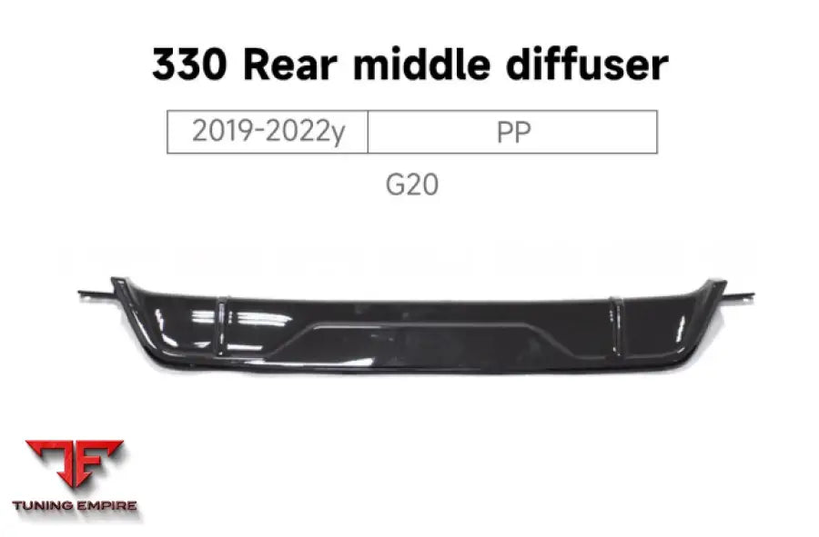 BMW 3 SERIES G20 330 REAR DIFFUSER CARBON 2019-2022y