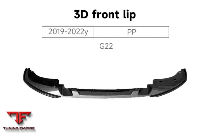 BMW 4 SERIES G22 3D FRONT LIP 2019-2022y
