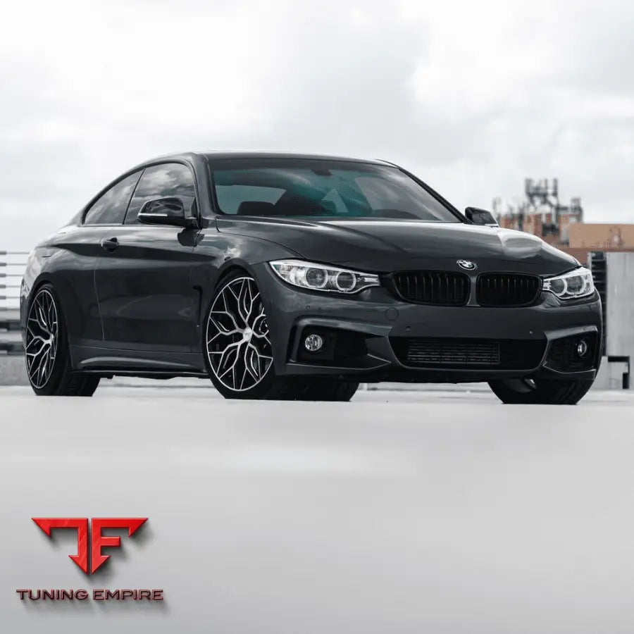 BMW 435i VOSSEN HF2 BRUSHED GLOSS BLACK WHEELS