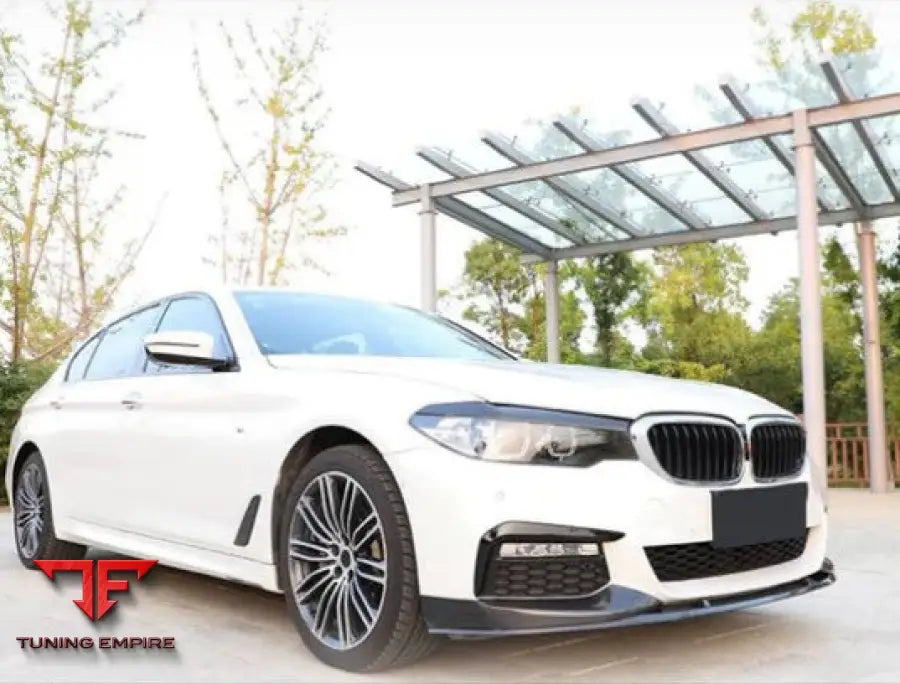 BMW 5-SERIES G30 G31 M SPORT PRE-LCI CARBON FIBER FRONT BUMPER SPLITTERS 2017-2020Y