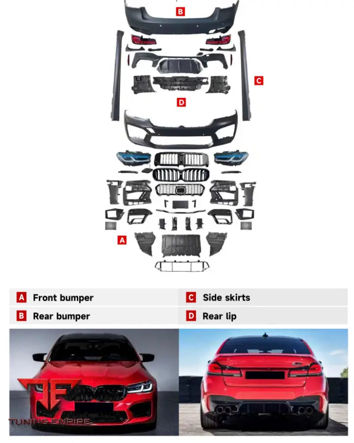 BMW 5 SERIES G30/G38 2018-2020Y TO G30 2021Y M5 BODY KIT 2021y+