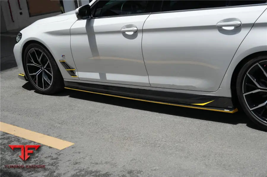 Bmw 5 Series G38 M-Tech Ad Style Dry Carbon Fiber Side Skirts Bsd