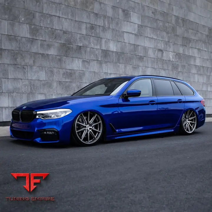 BMW 520 WAGON VOSSEN HF-3 GLOSS GRAPHITE POLISHED WHEELS