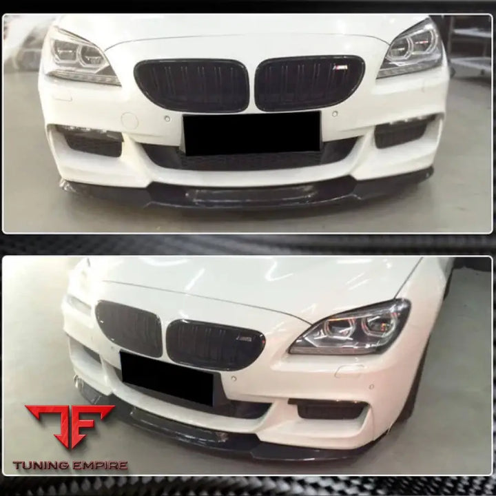 BMW 6-SERIES F06/F12/F13 640i 650i M SPORT CARBON FIBER FRONT BUMPER LIP 2013–2018Y