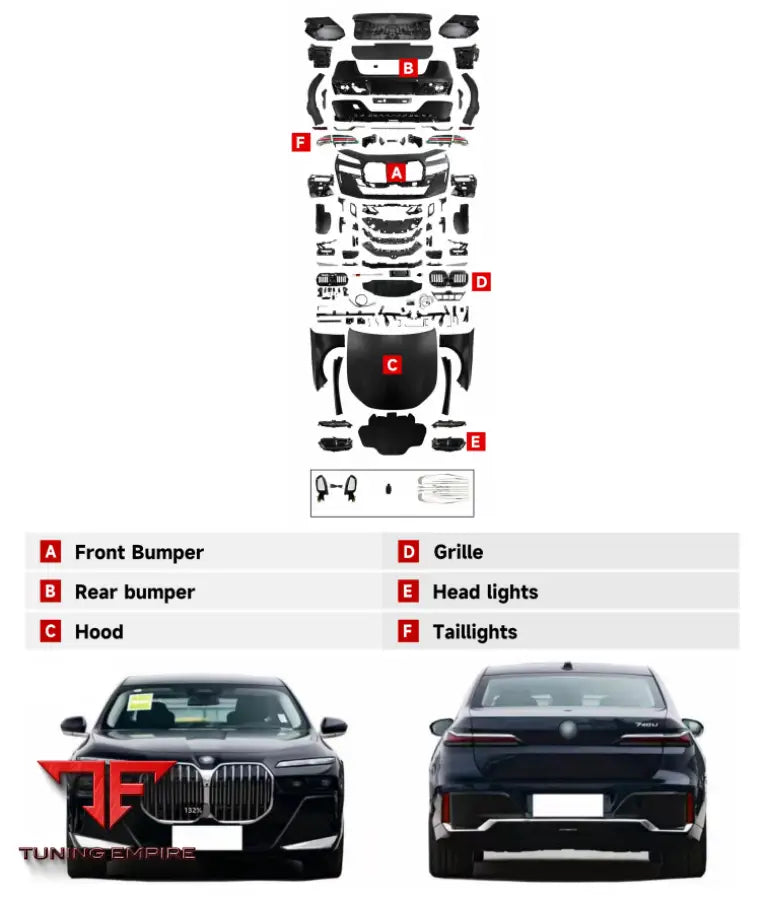 BMW 7 SERIES F01-F02 M SPORT BODY KIT 2008-2015y