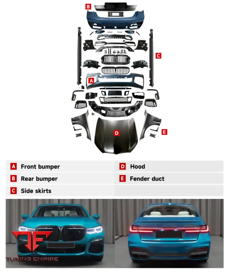 BMW 7 SERIES G11-G12 (16-18Y) UPGRADE OLD TO NEW BODY KIT 2016-2020y
