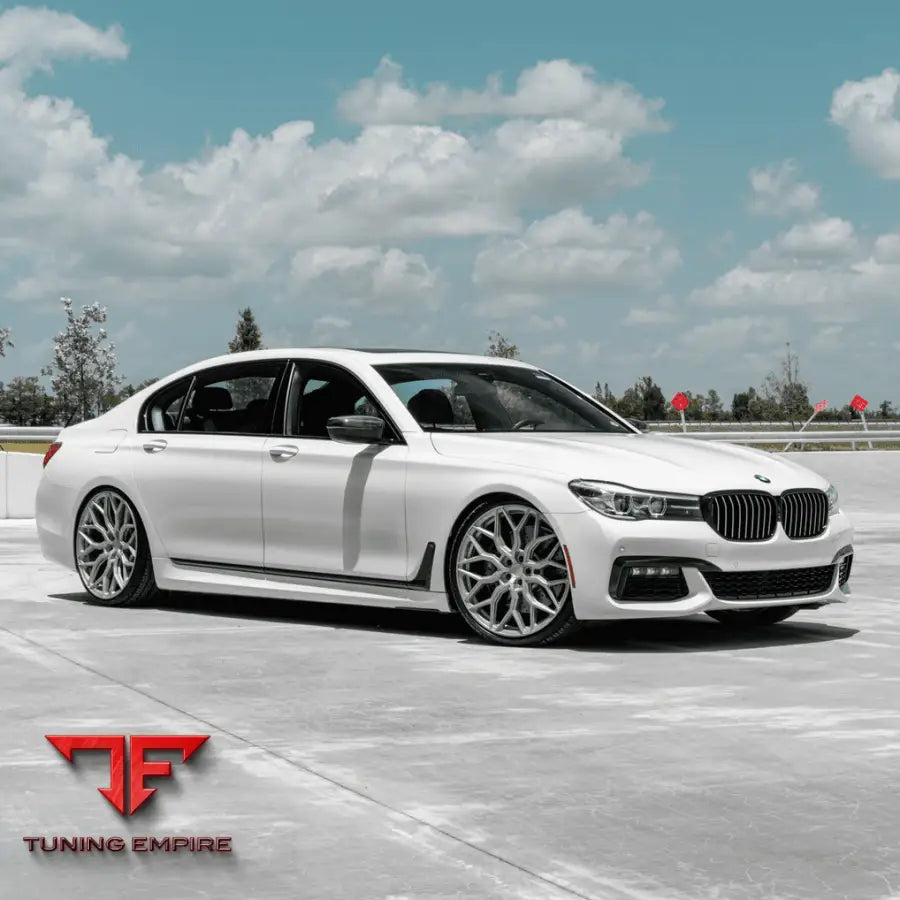 BMW 740I VOSSEN HF2 FINISHED IN SATIN SILVER WHEELS