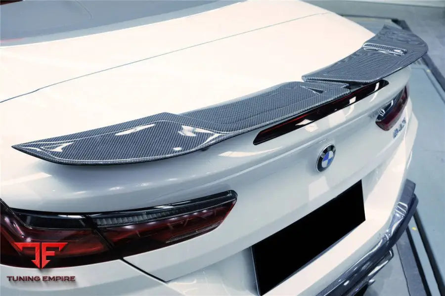 BMW 8 SERIES G14 CONVERTIBLE IMP STYLE CARBON FIBER SPOILER WING BSD