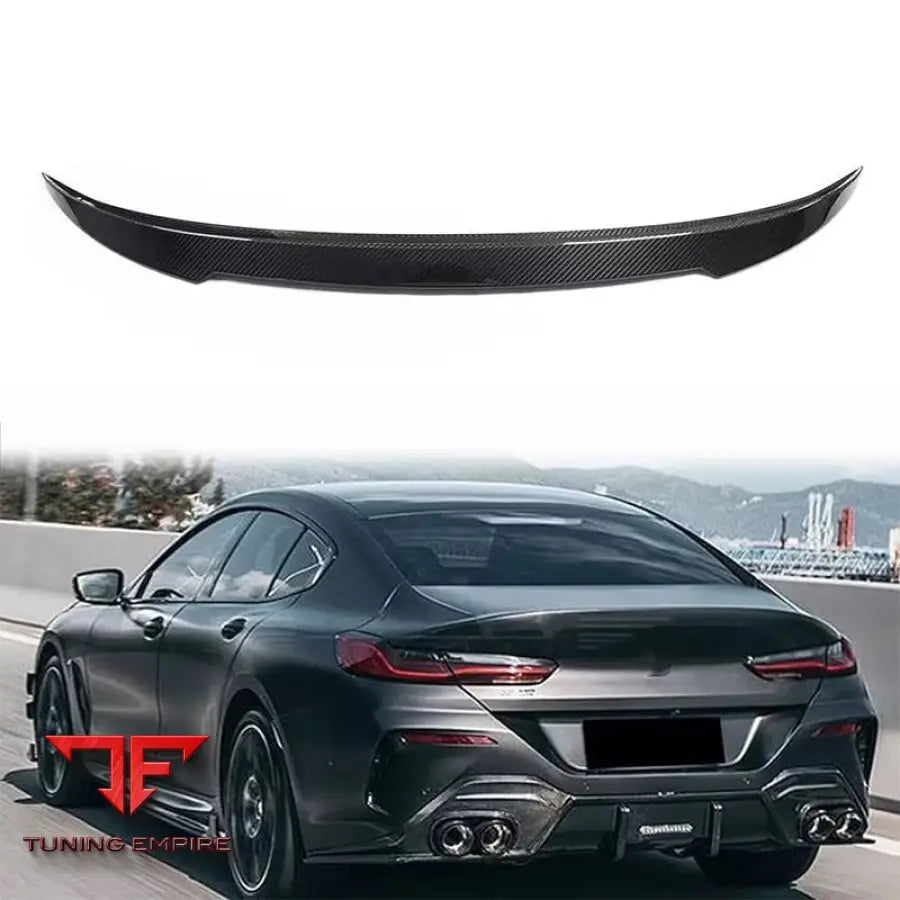 BMW 8 SERIES G14/G15/G16 CARBON REAR TRUNK LIP SPOILER 2018Y