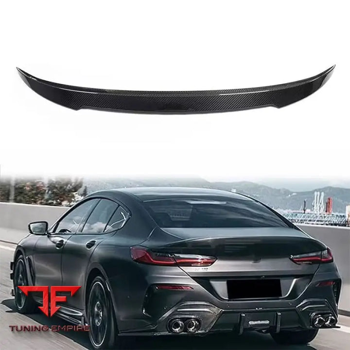 BMW 8 SERIES G14/G15/G16 CARBON REAR TRUNK LIP SPOILER 2018Y