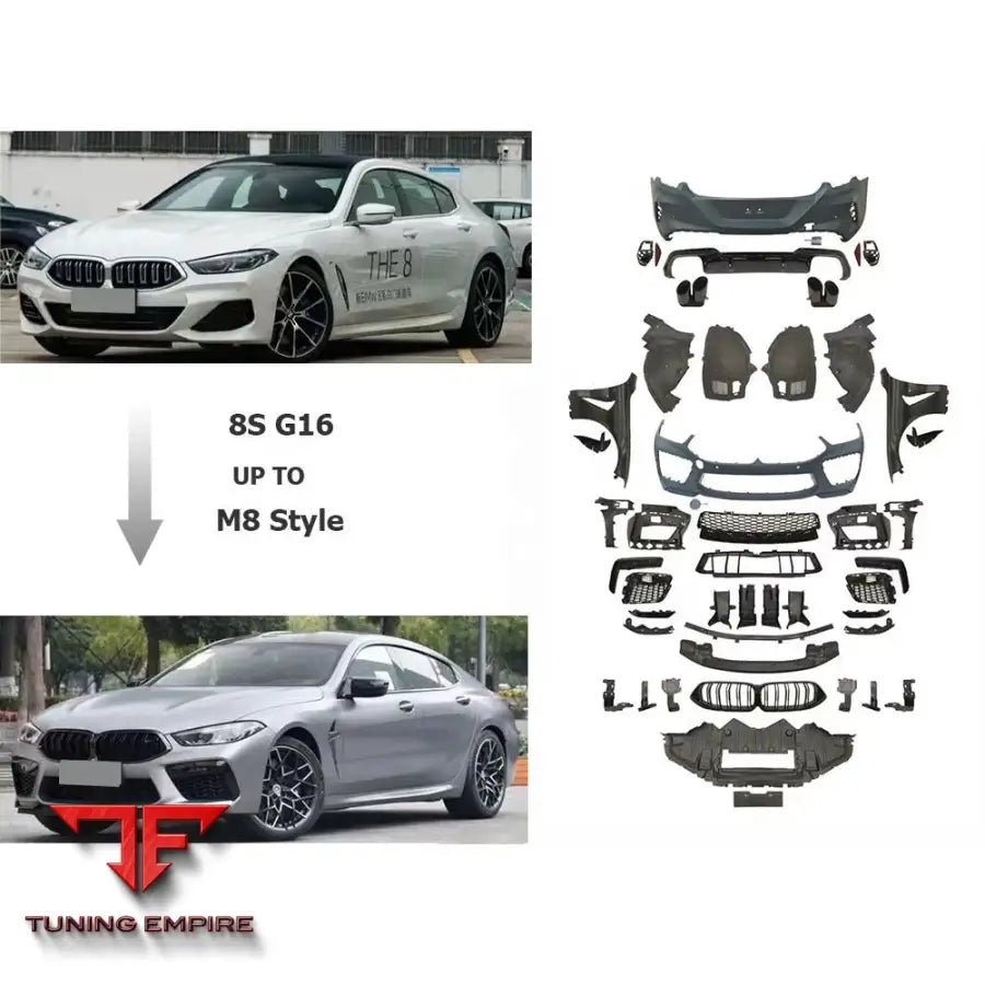 BMW 8 SERIES G16 UPGRADE TO M8 STYLE BODY KIT