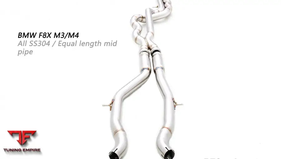 Bmw F8X M3/M4 All Ss304 Equal Length Mid Pipe Exhaust System