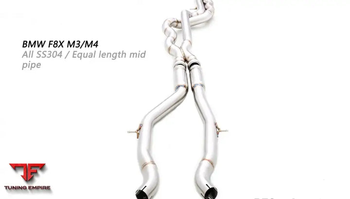 Bmw F8X M3/M4 All Ss304 Equal Length Mid Pipe Exhaust System