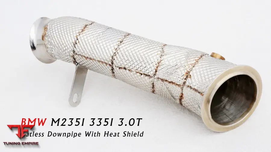 Bmw M235I F22 All Ss304 Catless Downpipe With Heat Shield Exhaust System