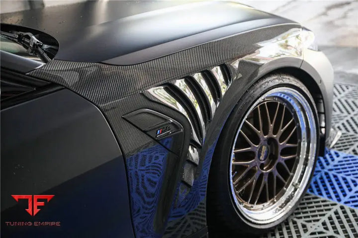 Bmw M4 G82 & G83 Mp Style Carbon Fiber Middle Rear Lip With Caps Bsd