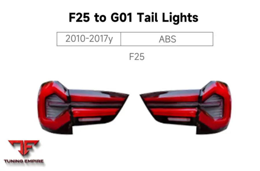 BMW X3 F25 TO G01 TAIL LIGHTS 2010-2017y