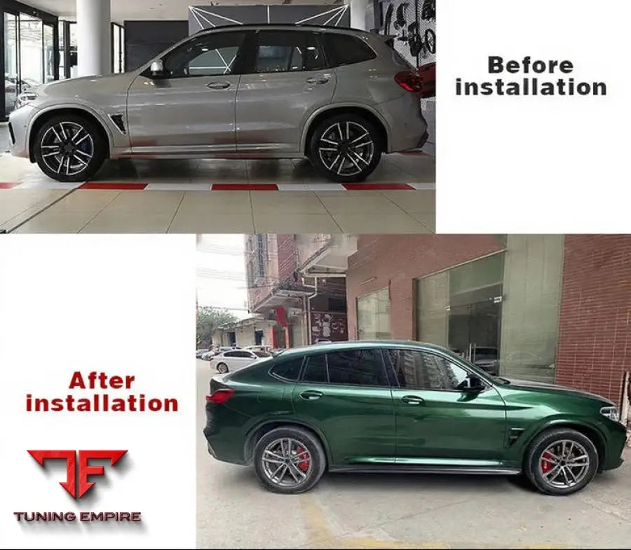 BMW X3M F97 CARBON FIBER SIDE SKIRT 2019-2023Y