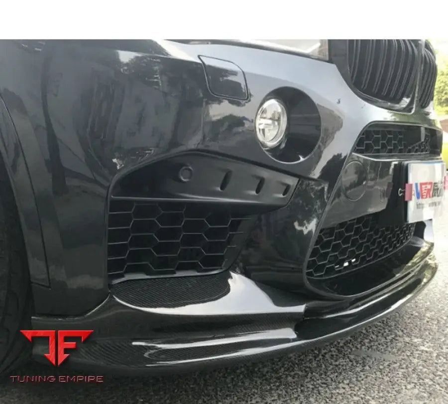 BMW X5 F15 CARBON FIBER FRONT BUMPER LIP 2014 2016Y