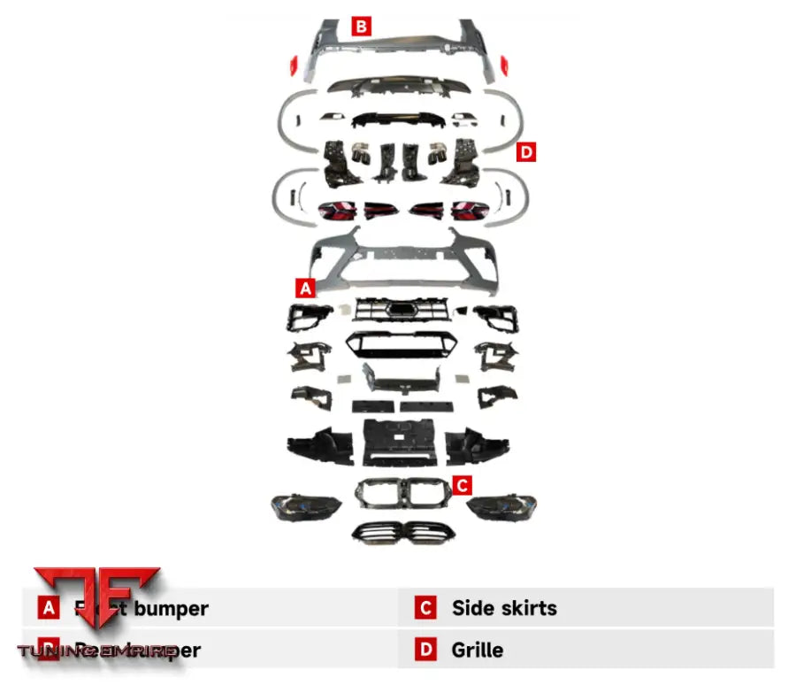 BMW X5 (G05) 2018 YEAR OLD TO NEW X5M(F95)LCI 2023 YEAR BODYKIT 2018Y+