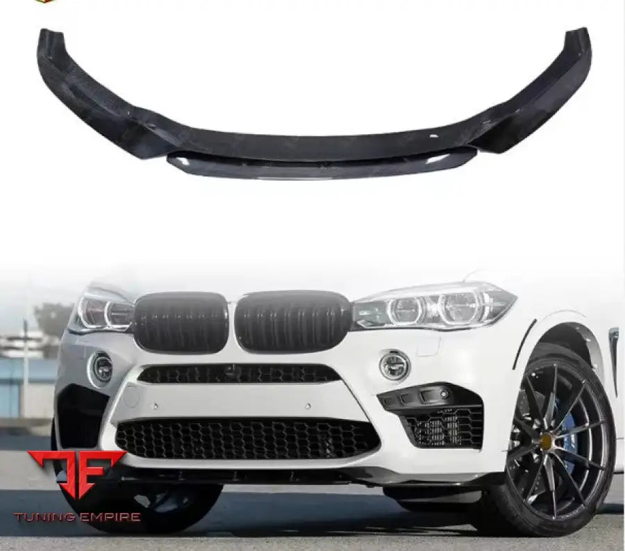 BMW X5M/X6M F85 F86 CARBON FIBER FRONT BUMPER LIP 2014-2017Y