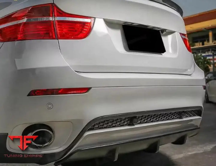 BMW X6 E71 GLOSS BLACK REAR DIFFUSER
