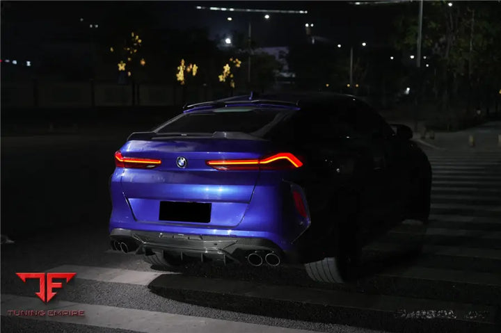 Bmw X6M F96 Ad Style Dry Carbon Fiber Rear Diffuser Lip Bsd