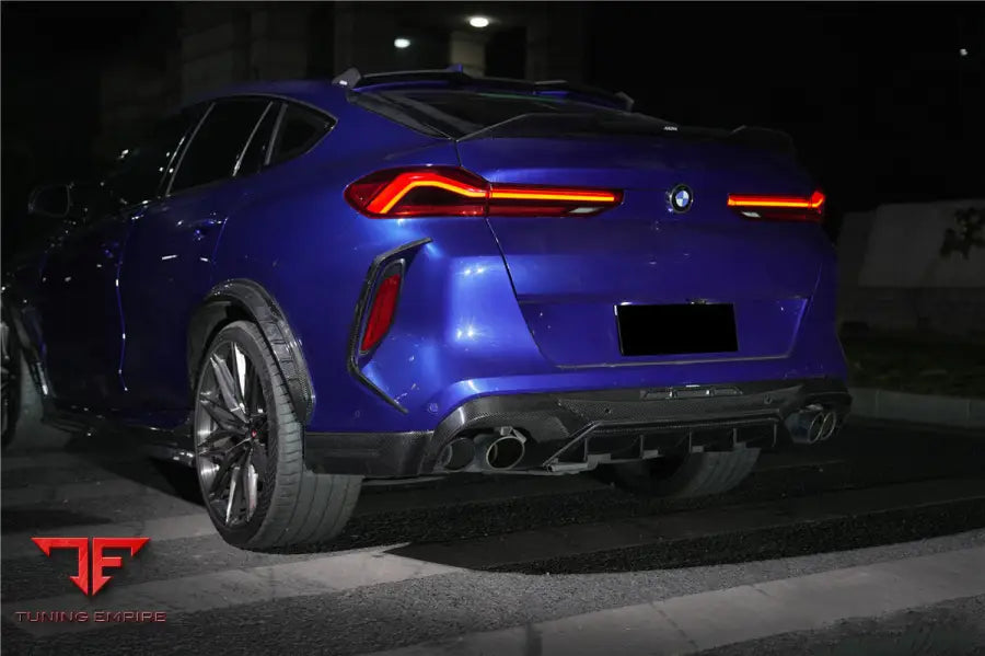 Bmw X6M F96 & G06 X6 Ad Style Dry Carbon Fiber Rear Bumper Vent Trims Bsd