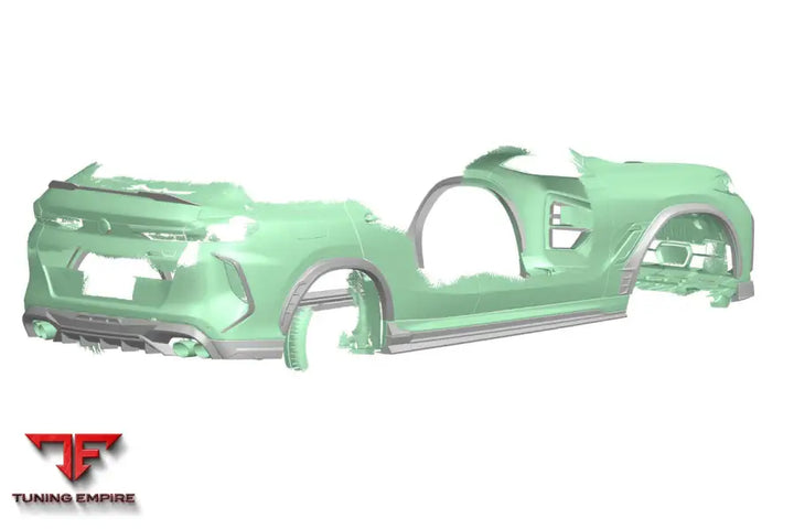 Bmw X6M F96 & G06 X6 Ad Style Dry Carbon Fiber Rear Bumper Vent Trims Bsd